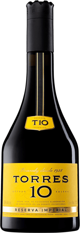 36,95 € Envío gratis | Brandy Torres 10 Años Botella Magnum 1,5 L