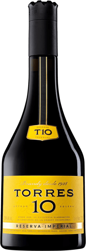 33,95 € Envio grátis | Brandy Conhaque Torres 10 Anos Garrafa Especial 1,5 L