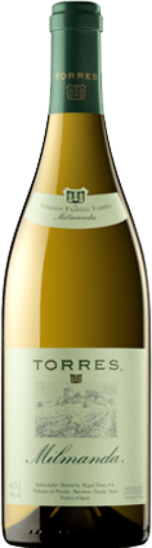 54,95 € Free Shipping | White wine Torres Milmanda Crianza D.O. Conca de Barberà Catalonia Spain Chardonnay Bottle 75 cl