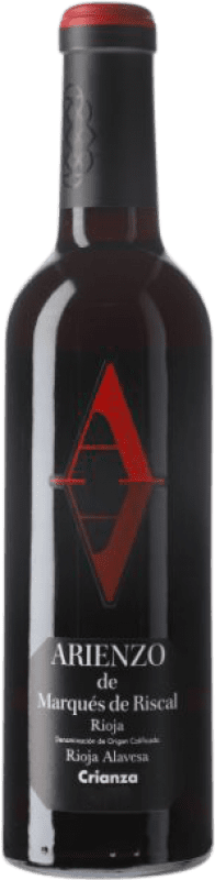 7,95 € Spedizione Gratuita | Vino Rosso Marqués de Riscal Arienzo de Riscal Crianza — Invecchiato in Botte D.O.Ca. Rioja Mezza Bottiglia 37 cl