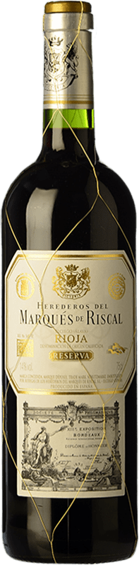 19,95 € Бесплатная доставка | Красное вино Marqués de Riscal Резерв D.O.Ca. Rioja Половина бутылки 37 cl