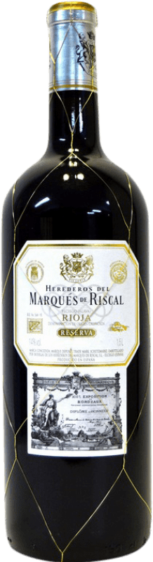 135,95 € 免费送货 | 红酒 Marqués de Riscal 预订 D.O.Ca. Rioja 瓶子 Jéroboam-双Magnum 3 L