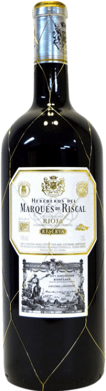 Free Shipping | Red Wine Marqués de Riscal Reserve — Aged D.O.Ca. Rioja The Rioja Spain Tempranillo, Graciano, Mazuelo, Cariñena — Carignan Jéroboam-Double Magnum Bottle 3 L