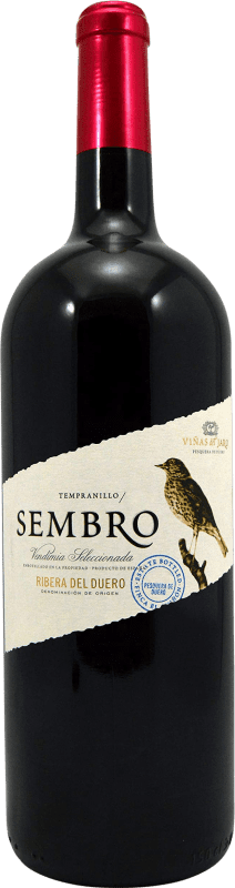 13,95 € | 红酒 Viñas del Jaro Sembro D.O. Ribera del Duero 卡斯蒂利亚莱昂 西班牙 Tempranillo 瓶子 Magnum 1,5 L
