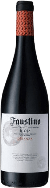 8,95 € Free Shipping | Red wine Faustino Crianza D.O.Ca. Rioja The Rioja Spain Tempranillo Bottle 75 cl