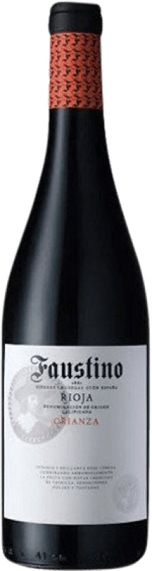 Бесплатная доставка | Красное вино Faustino Crianza — Крианса D.O.Ca. Rioja Ла-Риоха Испания Tempranillo — Темпранильо 75 cl Бесплатная доставка | Красное вино Faustino Crianza — Крианса D.O.Ca. Rioja Ла-Риоха Испания Tempranillo — Темпранильо 75 cl