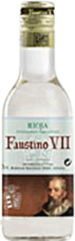 3,95 € Бесплатная доставка | Белое вино Faustino VII молодое D.O.Ca. Rioja Мини-бутылка 18 cl