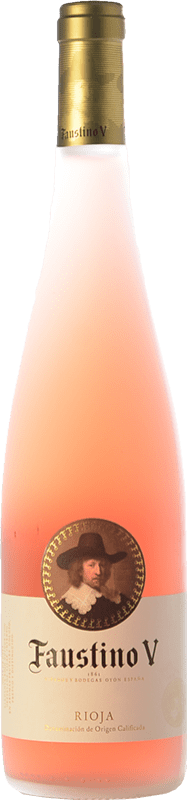5,95 € | Розовое вино Faustino V Молодой D.O.Ca. Rioja Ла-Риоха Испания Tempranillo, Mazuelo, Carignan 75 cl