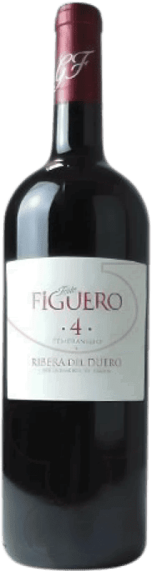 25,95 € | 红酒 Figuero 4 Meses 橡木 D.O. Ribera del Duero 卡斯蒂利亚莱昂 西班牙 Tempranillo 瓶子 Magnum 1,5 L