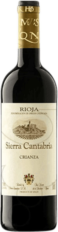 Бесплатная доставка | Красное вино Sierra Cantabria старения D.O.Ca. Rioja Ла-Риоха Испания Tempranillo, Graciano Половина бутылки 37 cl