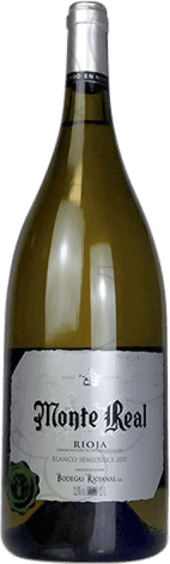 18,95 € 免费送货 | 白酒 Bodegas Riojanas Monte Real 半干半甜 年轻的 D.O.Ca. Rioja 瓶子 Magnum 1,5 L