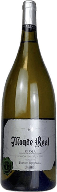 11,95 € | Vin Blanc Bodegas Riojanas Monte Real Semiseco — Demi-Sec Jeune D.O.Ca. Rioja La Rioja Espagne Malvasía — Malvoisie, Macabeo — Macabeu Bouteille Magnum 1,5 L