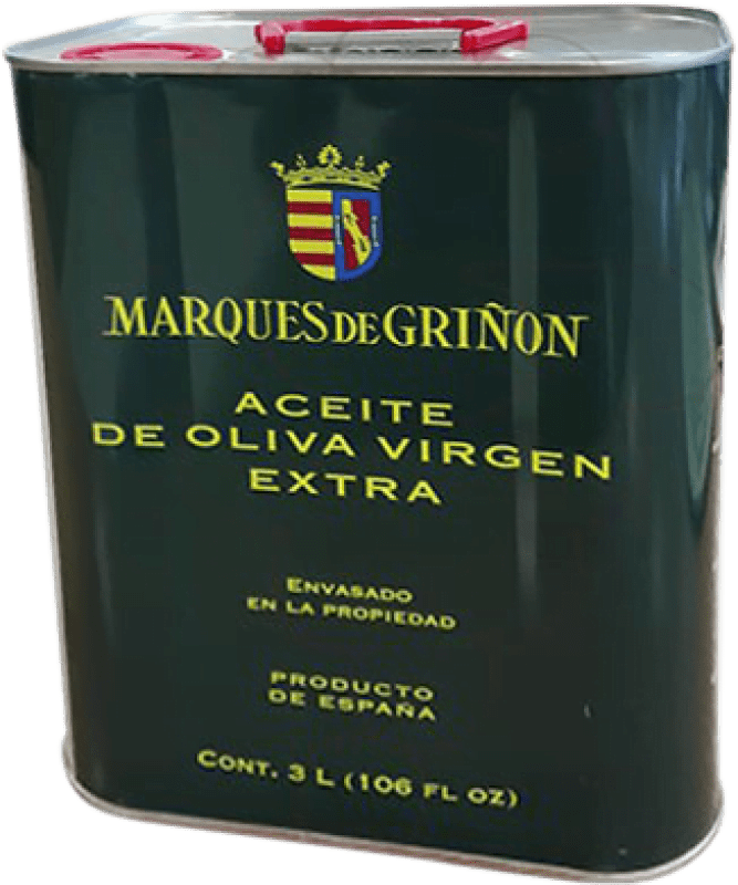 Envoi gratuit | Huile d'Olive Marqués de Griñón Espagne Canette Spéciale 3 L