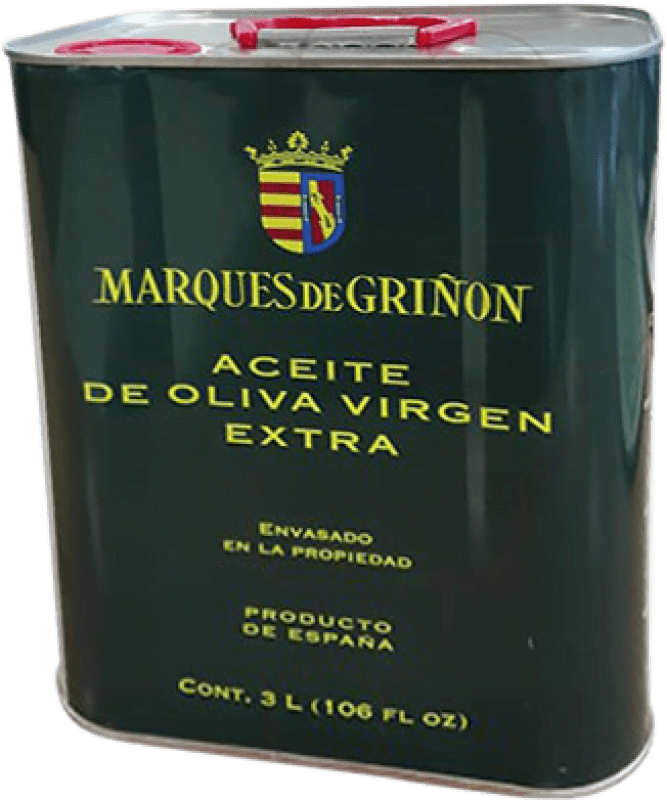 Free Shipping | Olive Oil Marqués de Griñón EVOO Extra Virgin Spain Special Can 3 L