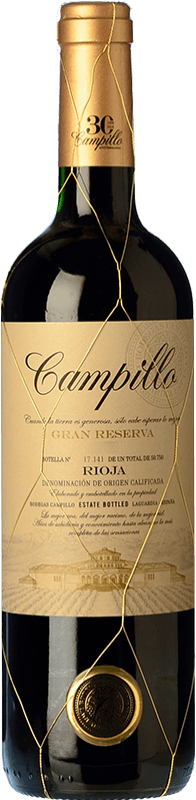 28,95 € | Red wine Campillo Gran Reserva D.O.Ca. Rioja The Rioja Spain Tempranillo Bottle 75 cl