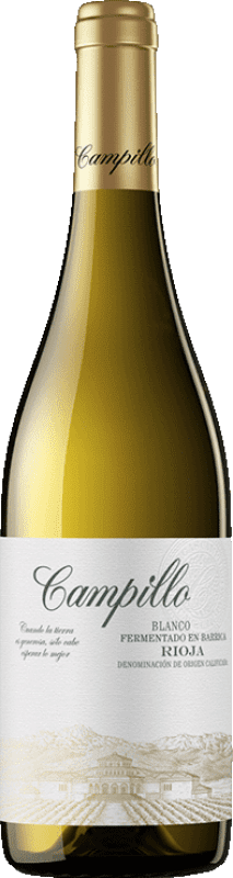 12,95 € Free Shipping | White wine Campillo Fermentado en Barrica Aged D.O.Ca. Rioja