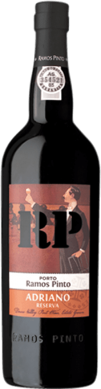 Free Shipping | Fortified wine Ramos Pinto Adriano Reserve I.G. Porto Porto Portugal Tempranillo, Touriga Franca, Touriga Nacional, Tinta Amarela, Tinta Cão, Tinta Barroca 75 cl