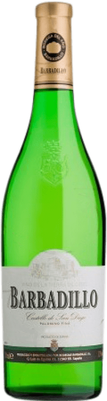 18,95 € 免费送货 | 白酒 Barbadillo Castillo San Diego 年轻的 I.G.P. Vino de la Tierra de Cádiz 瓶子 Magnum 1,5 L