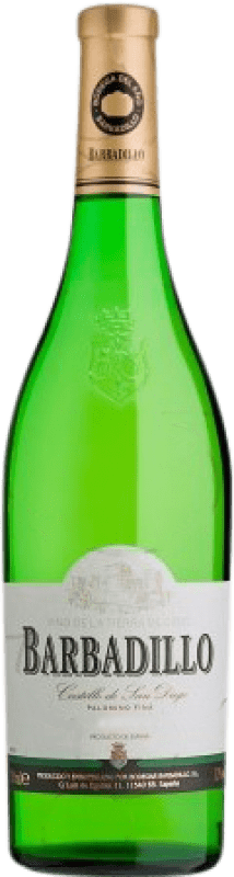17,95 € Kostenloser Versand | Weißwein Barbadillo Castillo San Diego Jung I.G.P. Vino de la Tierra de Cádiz Magnumflasche 1,5 L