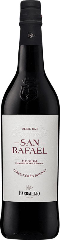 Kostenloser Versand | Verstärkter Wein Barbadillo San Rafael Oloroso D.O. Jerez-Xérès-Sherry Andalucía y Extremadura Spanien Palomino Fino 75 cl