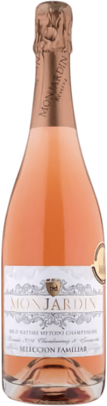 10,95 € Free Shipping | Rosé sparkling Castillo de Monjardín Brut Nature Reserva Aragon Spain Grenache, Chardonnay Bottle 75 cl