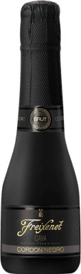 3,95 € | Espumoso Blanco Freixenet Cordón Negro Brut Black — Negra Reserva D.O. Cava Cataluña España Macabeo, Xarel·lo, Parellada Botellín 20 cl