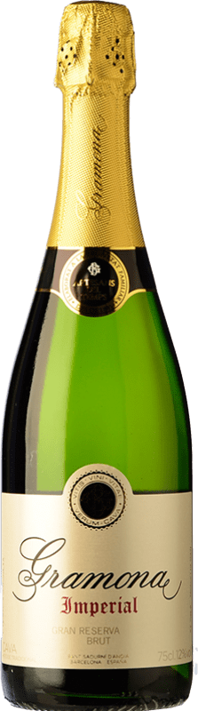 26,95 € | Blanc mousseux Gramona Imperial Brut Grande Réserve D.O. Cava Catalogne Espagne Macabeo, Xarel·lo, Chardonnay 75 cl