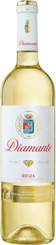 8,95 € Spedizione Gratuita | Vino bianco Bodegas Franco Españolas Diamante Semisecco Semidolce Giovane D.O.Ca. Rioja
