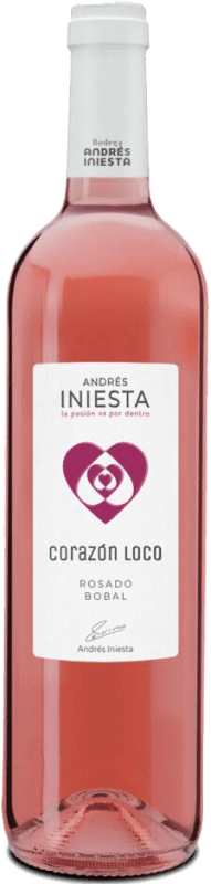 10,95 € Kostenloser Versand | Roséwein Iniesta Corazón Loco Jung I.G.P. Vino de la Tierra de Castilla