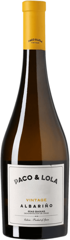 25,95 € | White wine Paco & Lola Vintage Crianza D.O. Rías Baixas Galicia Spain Albariño Bottle 75 cl