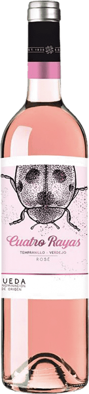 10,95 € Envio grátis | Vinho rosé Cuatro Rayas Jovem D.O. Rueda
