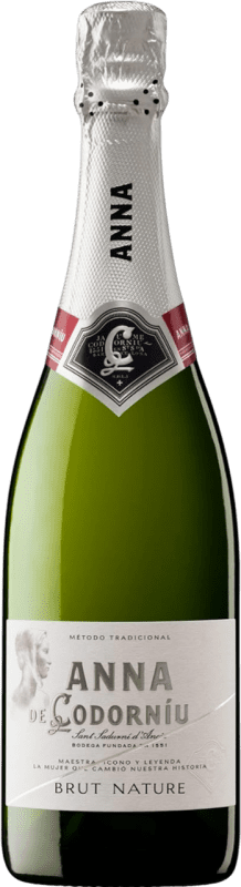 送料無料 | 白のスパークリングワイン Codorníu Anna Brut Nature — ブリュット・ナチュール レセルバ D.O. Cava カタロニア スペイン Macabeo — マカベオ, Xarel·lo — チャレッロ, Chardonnay — シャルドネ, Parellada — パレリャーダ 75 cl