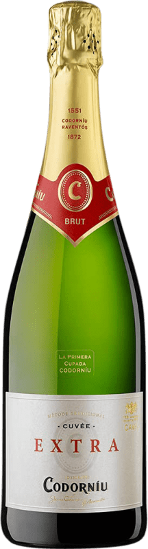 8,95 € | Blanc mousseux Codorníu Extra- Brut Réserve D.O. Cava Catalogne Espagne Macabeo, Xarel·lo, Chardonnay, Parellada 75 cl
