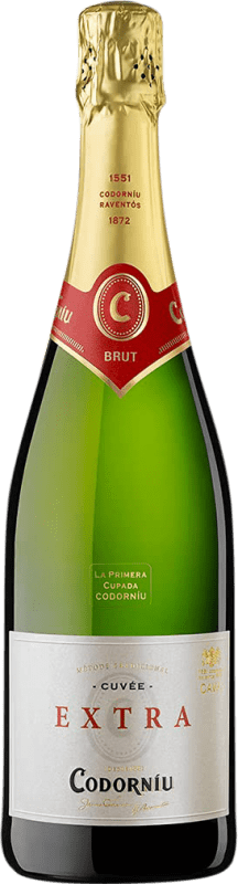 8,95 € | Espumoso blanco Codorníu Extra Brut Reserva D.O. Cava Cataluña España Macabeo, Xarel·lo, Chardonnay, Parellada 75 cl