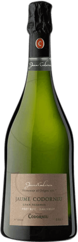 68,95 € | Белое игристое вино Codorníu Jaume Brut — брют Гран Резерва D.O. Cava Каталония Испания Бутылка Магнум 1,5 L