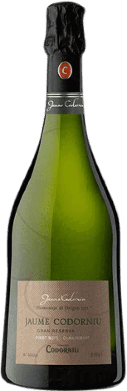 Envío gratis | Espumoso blanco Codorníu Jaume Brut Gran Reserva D.O. Cava Cataluña España Botella Magnum 1,5 L