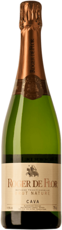 4,95 € | Espumoso blanco Codorníu Roger de Flor Brut Nature Joven D.O. Cava Cataluña España Macabeo, Xarel·lo, Parellada 75 cl