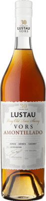 Free Shipping | Fortified wine Lustau Amontillado Very Old Rare Sherry VORS D.O. Jerez-Xérès-Sherry Andalusia Spain Palomino Fino 30 Years Medium Bottle 50 cl