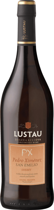 Бесплатная доставка | Креплёное вино Lustau San Emilio PX Резерв D.O. Jerez-Xérès-Sherry Андалусия Испания Pedro Ximénez 75 cl