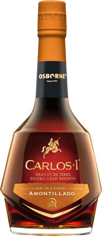 64,95 € Бесплатная доставка | Бренди Osborne Carlos I Amontillado — Амонтиладо D.O. Jerez-Xérès-Sherry