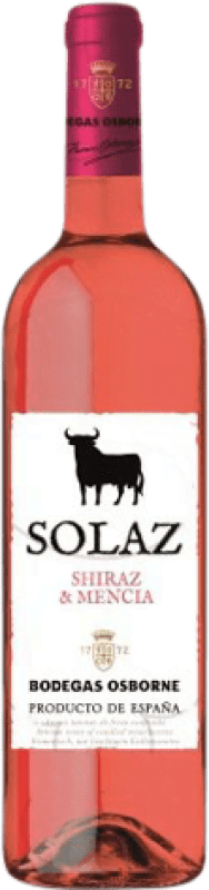 9,95 € Spedizione Gratuita | Vino rosato Osborne Solaz Giovane I.G.P. Vino de la Tierra de Castilla