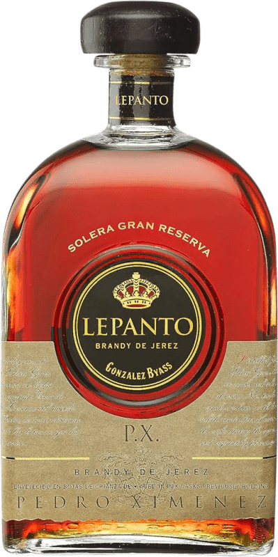 Envio grátis | Brandy Conhaque González Byass Lepanto Espanha Pedro Ximénez 70 cl