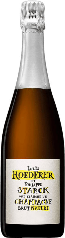 102,95 € | Blanc mousseux Louis Roederer Starck Brut Nature Grande Réserve A.O.C. Champagne France Pinot Noir, Chardonnay 75 cl