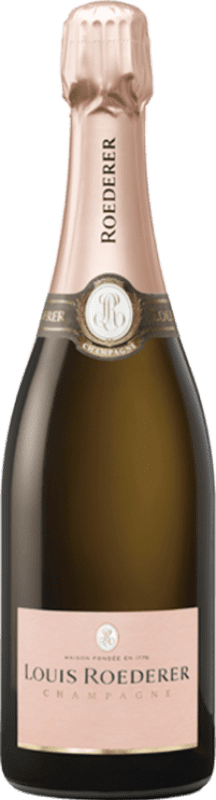 108,95 € | Espumante rosé Louis Roederer Rosé Vintage Brut Grande Reserva A.O.C. Champagne França Pinot Preto, Chardonnay 75 cl