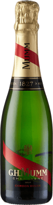 26,95 € | 白スパークリングワイン G.H. Mumm Cordon Rouge Brut グランド・リザーブ A.O.C. Champagne フランス Pinot Black, Chardonnay, Pinot Meunier ハーフボトル 37 cl