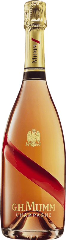 51,95 € | Espumante rosé G.H. Mumm Cordon Rouge Brut Grande Reserva A.O.C. Champagne França Pinot Preto, Chardonnay, Pinot Meunier 75 cl