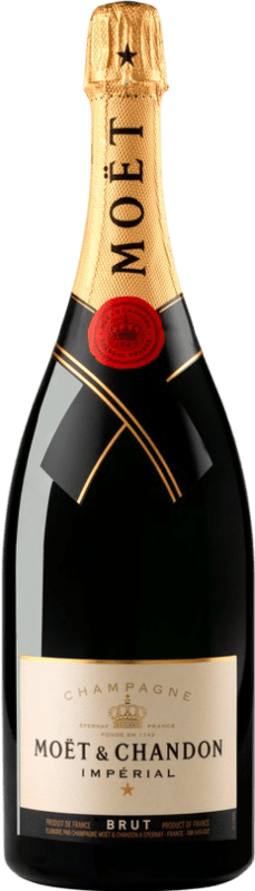 Free Shipping | White sparkling Moët & Chandon Impérial Brut A.O.C. Champagne Champagne France Pinot Black, Chardonnay, Pinot Meunier Magnum Bottle 1,5 L