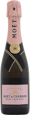 36,95 € | Розовое игристое Moët & Chandon Rosé Impérial брют A.O.C. Champagne Франция Pinot Black, Chardonnay, Pinot Meunier Половина бутылки 37 cl