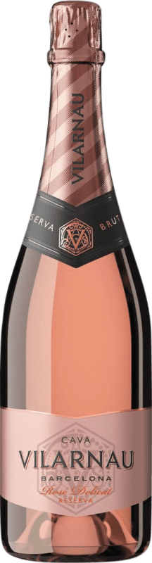 13,95 € | Espumante rosé Vilarnau Rosé Delicat Brut Reserva D.O. Cava Catalunha Espanha Pinot Preto, Trepat Biológico 75 cl