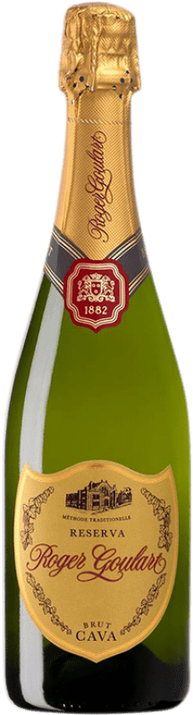 Envoi gratuit | Blanc mousseux Roger Goulart Brut Réserve D.O. Cava Catalogne Espagne Macabeo, Xarel·lo, Chardonnay, Parellada 75 cl